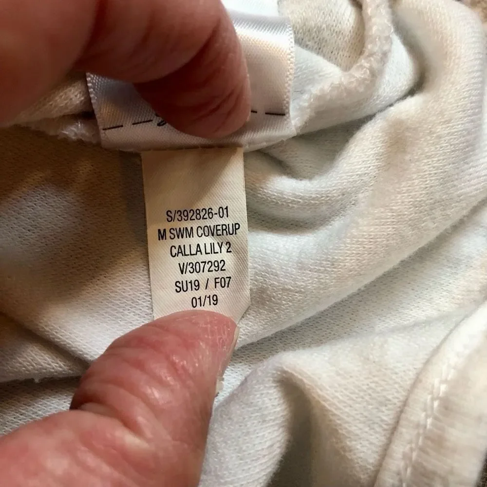 Old Navy Girls White Terrycloth Swimsuit Cover Up Size 5T